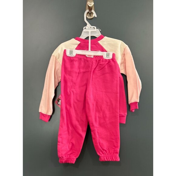 NWT Girls 2T Hello Kitty 2-piece Pink Jogger and Sweatshirt Set MSRP $34 - Picture 2 of 6
